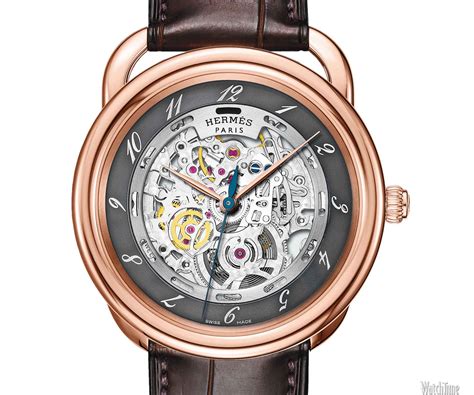 hermes skeleton watch